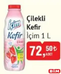 İÇİM ÇİLEKLİ KEFİR 1 L fiyat ve kampanya bilgisi